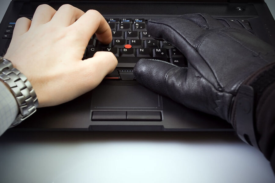 Fraud Hand And Glove Keyboard