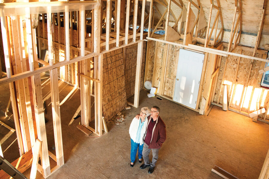 Blog Feature Image_Senior Couple Visiting Construction Site Of New Home