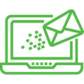 Laptop Computer with Email Icon