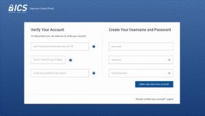 Depositor Control Panel verification screen