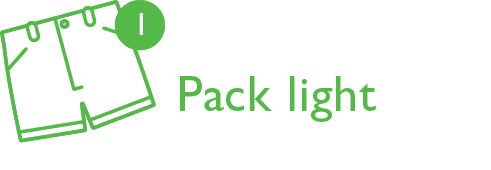 1. Pack Light